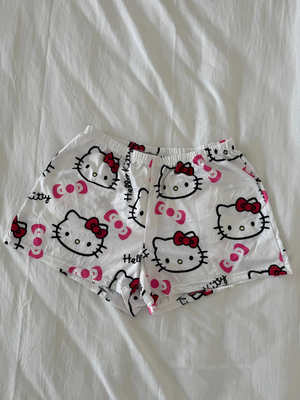 Hello Kitty Cozy Shorts – Winter Cartoon Street Style | Kids & Adults