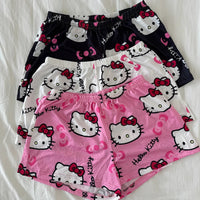 Hello Kitty Cozy Shorts – Winter Cartoon Street Style | Kids & Adults